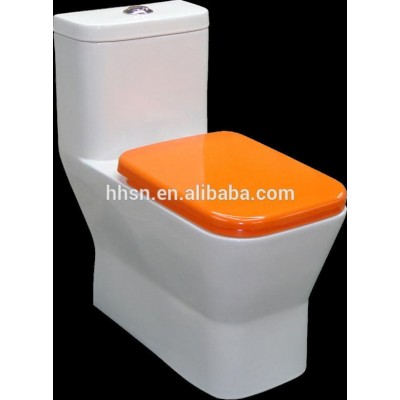 HHSN Ceramic bathroom colorful WC bowl&toilet seat